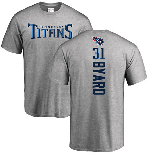 Tennessee Titans Men Ash Kevin Byard Backer NFL Football #31 T Shirt->tennessee titans->NFL Jersey